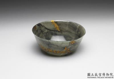 图片[2]-Jade round bowl with gold foil, India-China Archive